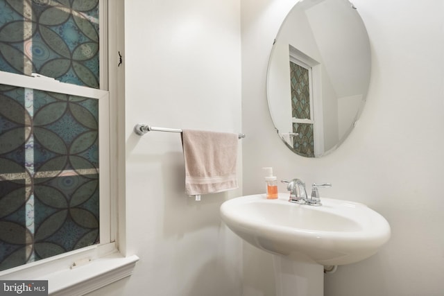 bathroom with a sink