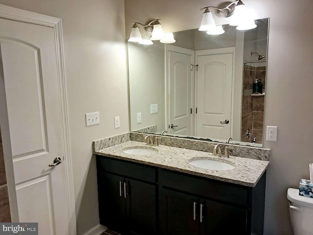 1392 Hickory Hill Rd, Chadds Ford, PA 19317 - bathroom featuring double vanity, a sink, and toilet