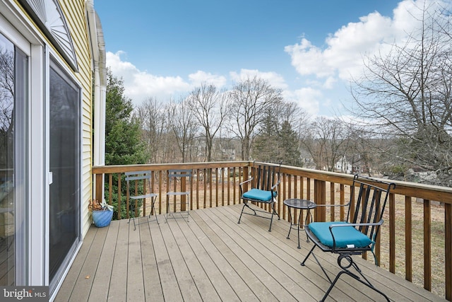 view of wooden terrace