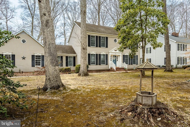 view of colonial home