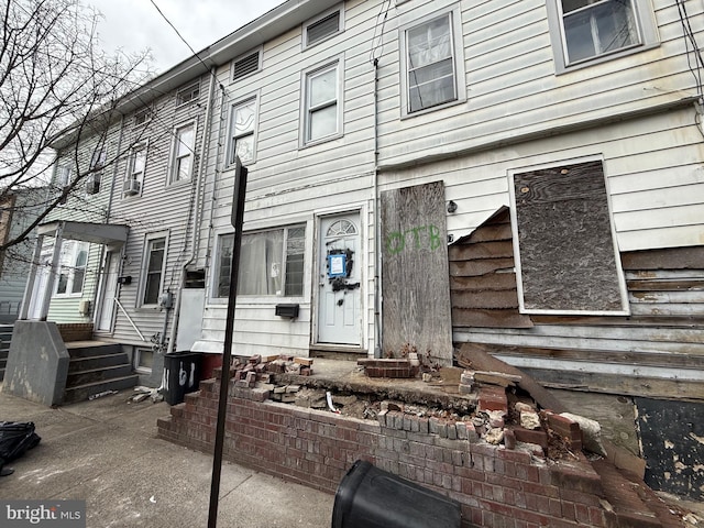 exterior space featuring entry steps