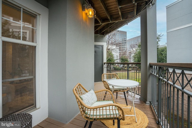 view of balcony