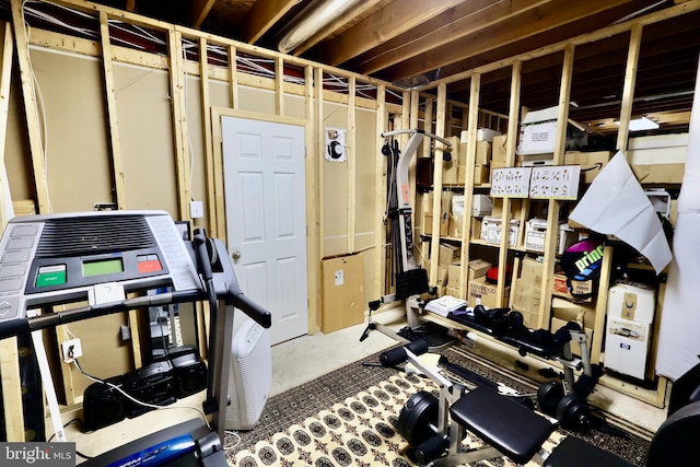 view of exercise room