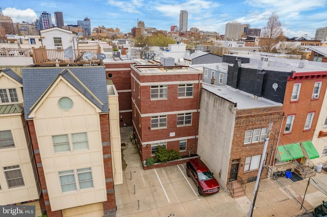 view of building exterior with a view of city