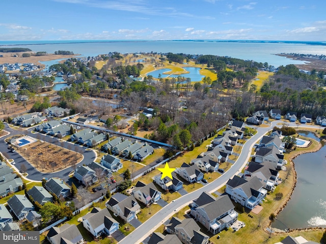 birds eye view of property featuring a residential view