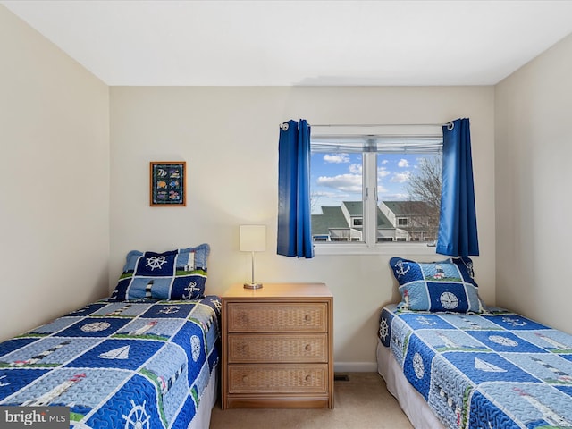 bedroom featuring carpet flooring