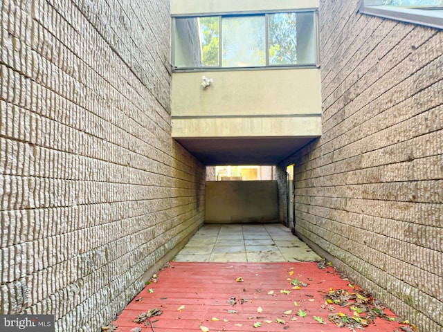 exterior space with stucco siding