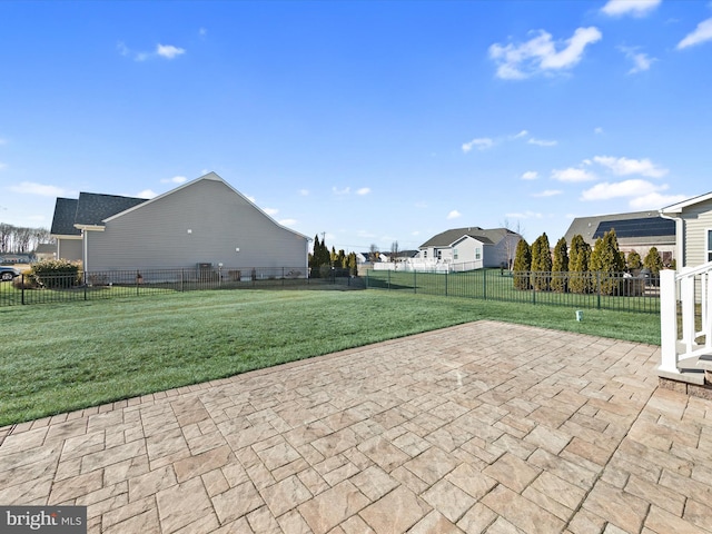 view of patio / terrace with a fenced backyard