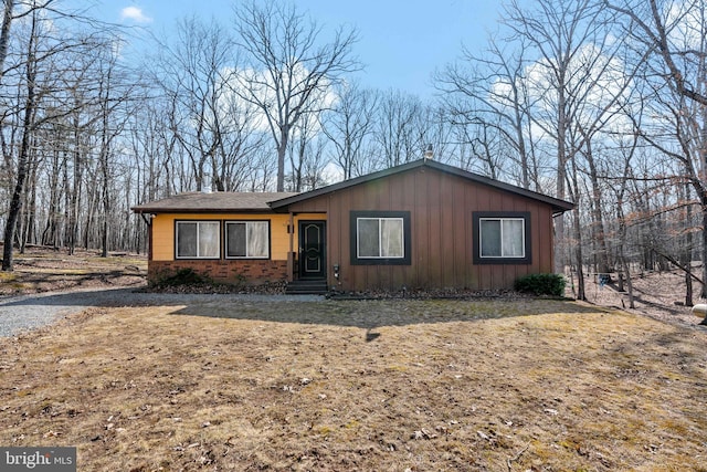 view of front of property with board and batten siding