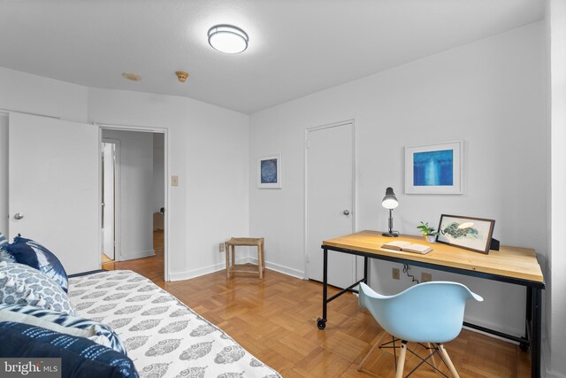 2601 Pennsylvania Ave Unit 952, Philadelphia, PA 19130 - bedroom featuring an office area and baseboards