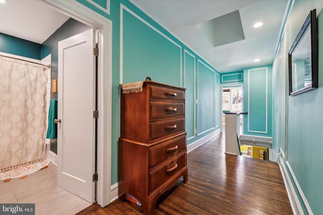 interior space featuring wood finished floors