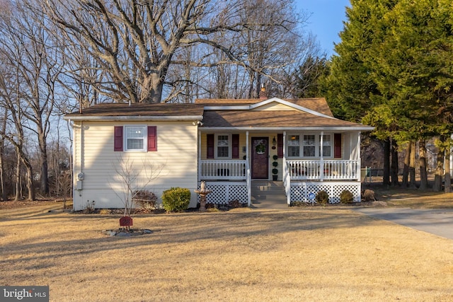 view of front of home featuring a porch