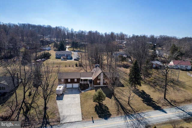 birds eye view of property