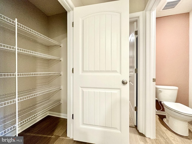 pantry with visible vents