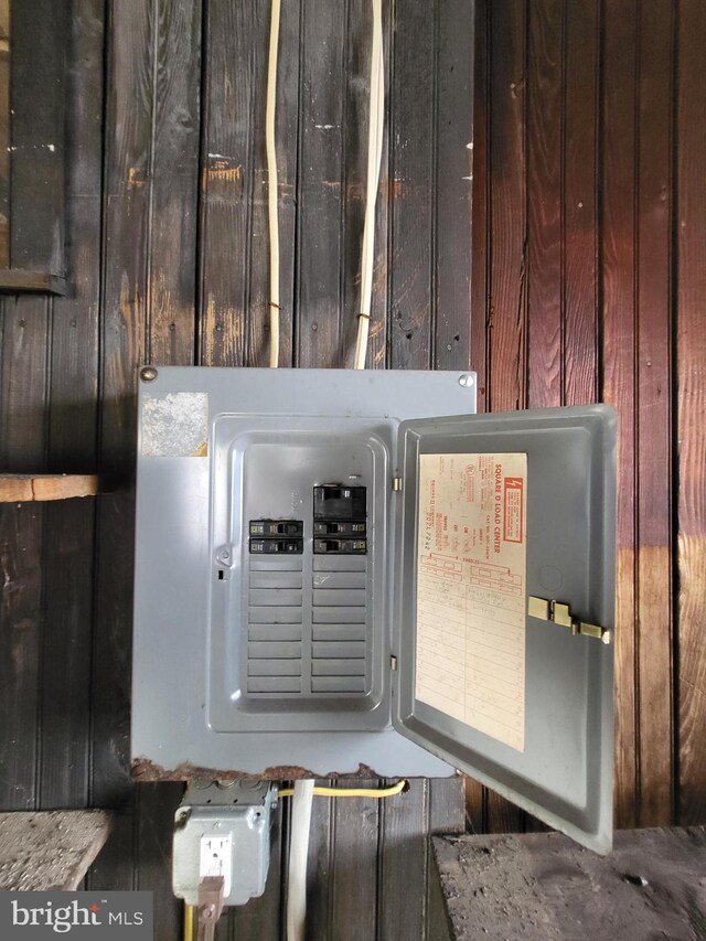 utility room with electric panel