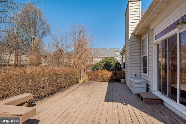 view of wooden terrace