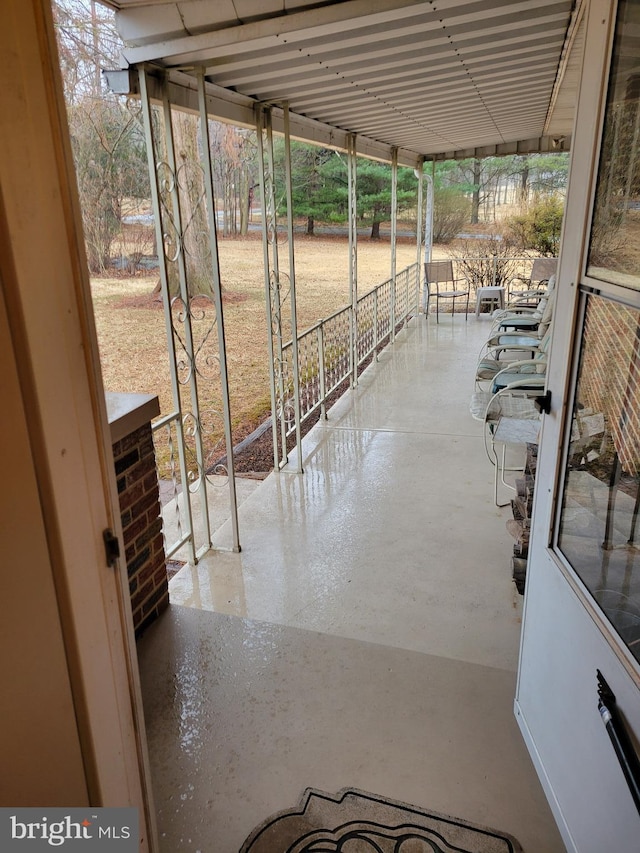 view of patio / terrace with a porch