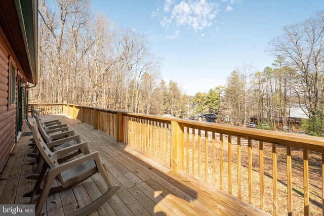 view of wooden terrace