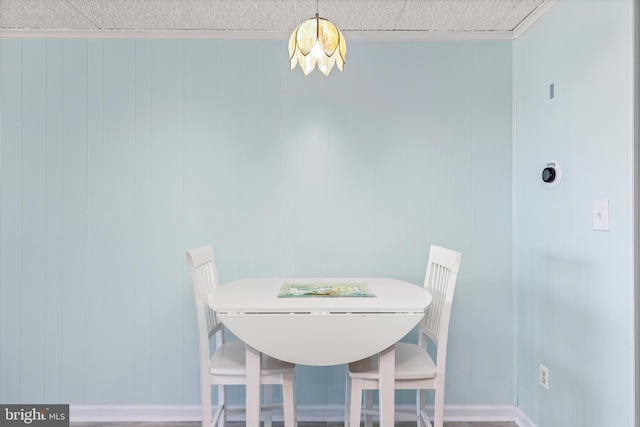 view of dining area