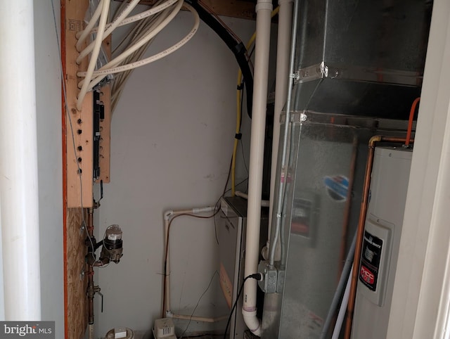 utilities featuring electric water heater