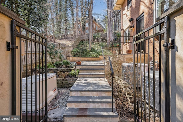 exterior space featuring a fenced backyard