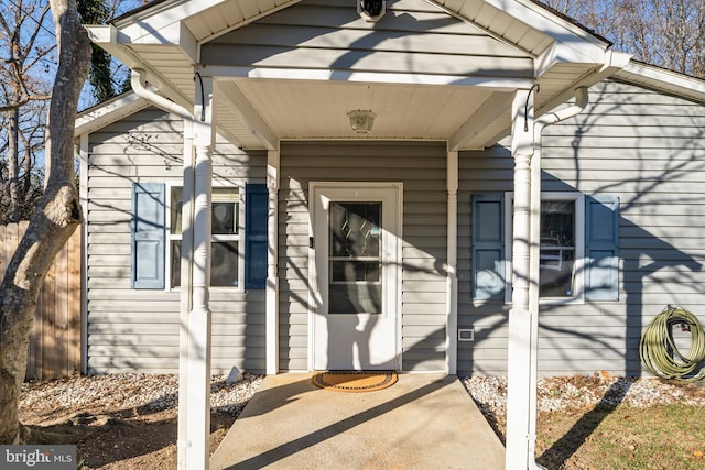 view of property entrance