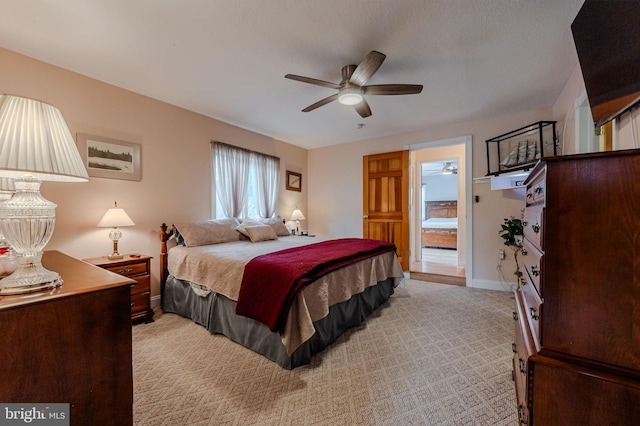 701 Paris Kirby Rd, Milford, DE 19963 - bedroom with light carpet, baseboards, and a ceiling fan