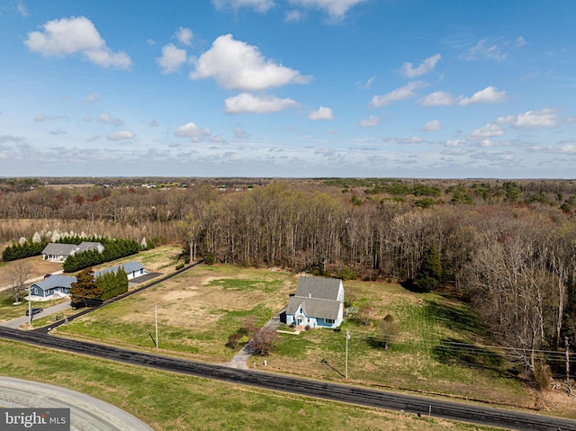 701 Paris Kirby Rd, Milford, DE 19963 - aerial view of property and surrounding area featuring a forest