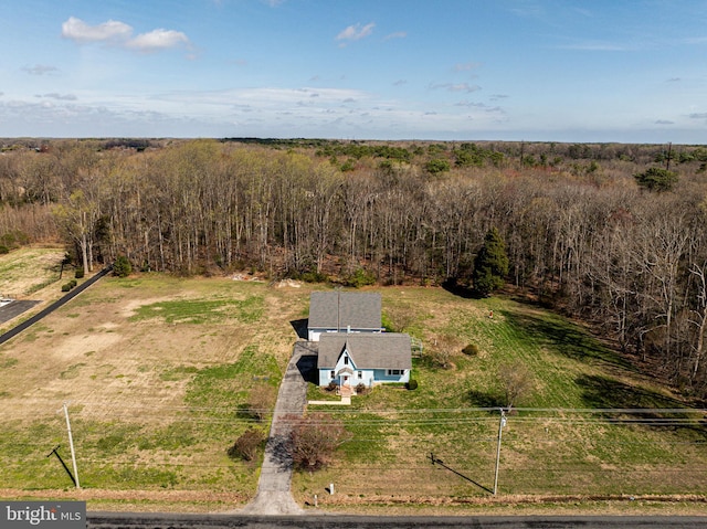 701 Paris Kirby Rd, Milford, DE 19963 - aerial view of property and surrounding area featuring a heavily wooded area