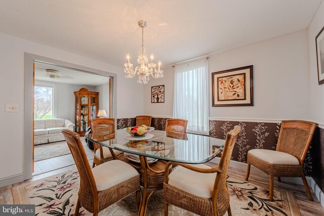 701 Paris Kirby Rd, Milford, DE 19963 - dining room with a chandelier
