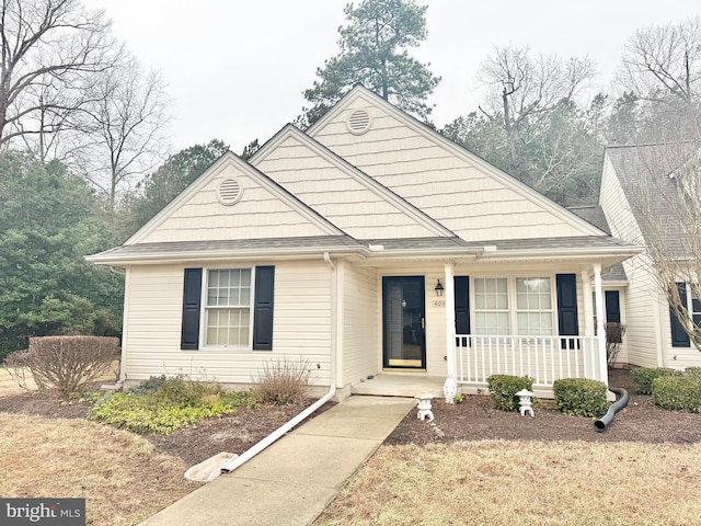 bungalow-style home with a porch