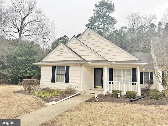 bungalow-style home featuring covered porch