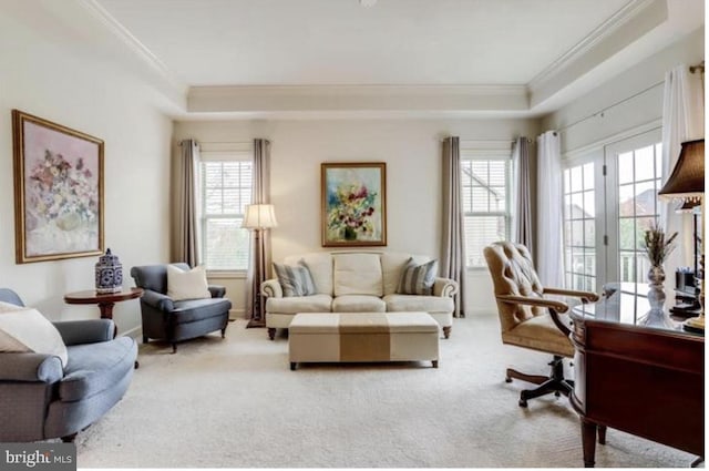 42578 Dreamweaver Dr, Brambleton, VA 20148 - office featuring plenty of natural light, ornamental molding, and carpet