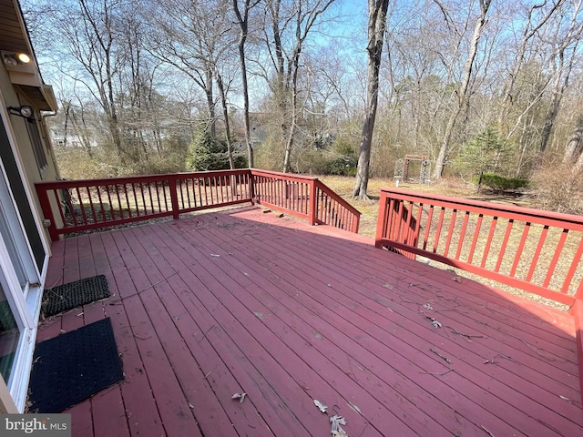 view of wooden terrace