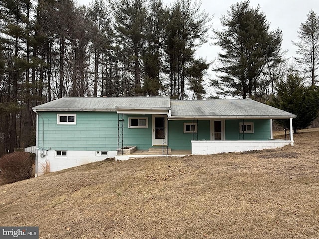 view of ranch-style home