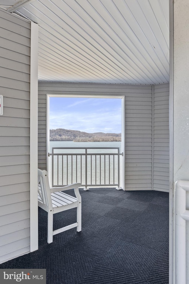 view of patio / terrace with a balcony