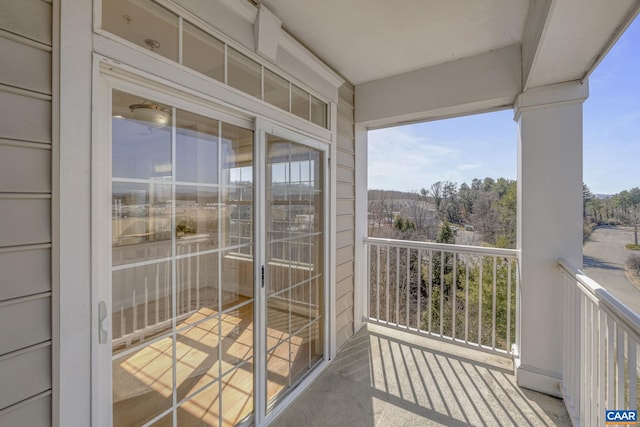 view of balcony