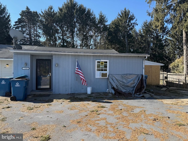 exterior space featuring fence