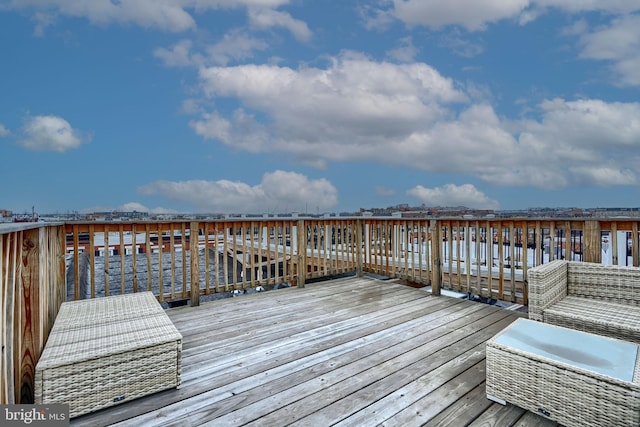 dock area featuring a deck