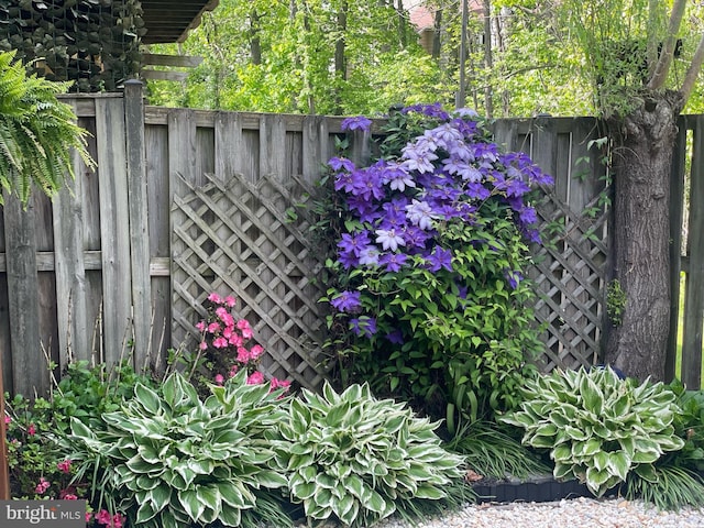 exterior details with fence