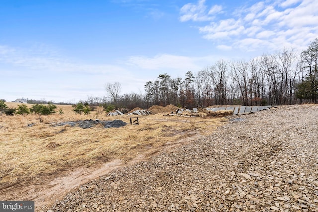 view of landscape featuring a rural view