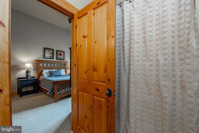 bedroom featuring carpet flooring