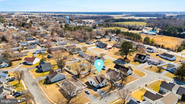 drone / aerial view featuring a residential view