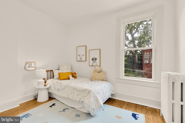 121 Kentucky Ave SE, Washington, DC 20003 - bedroom with radiator heating unit and wood finished floors
