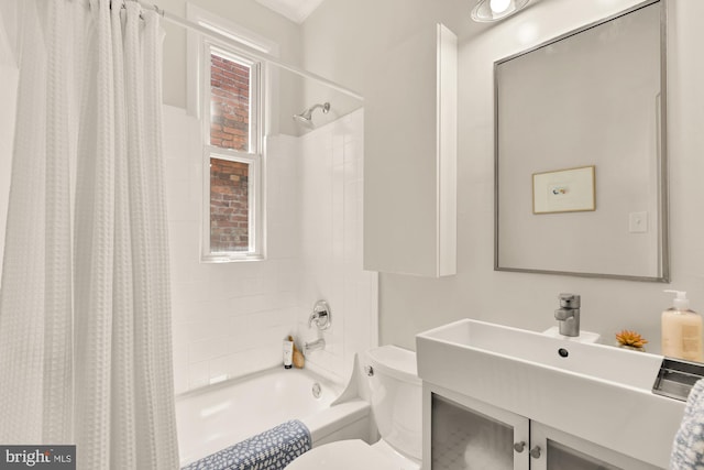 121 Kentucky Ave SE, Washington, DC 20003 - full bathroom featuring shower / bath combo and vanity