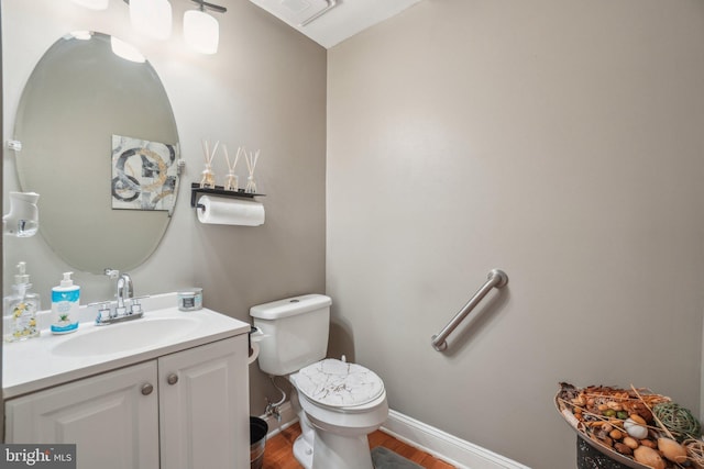2205 Dhow Ct, Bowie, MD 20721 - bathroom with vanity and wood finished floors