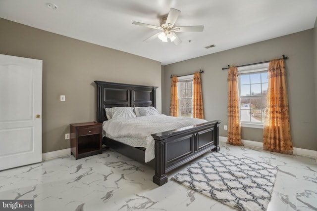 2205 Dhow Ct, Bowie, MD 20721 - bedroom with marble finish flooring and a ceiling fan