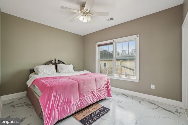 2205 Dhow Ct, Bowie, MD 20721 - bedroom with marble look tiles and ceiling fan
