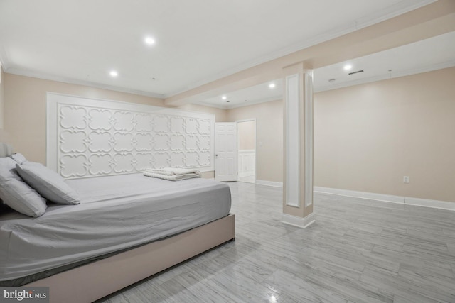 2205 Dhow Ct, Bowie, MD 20721 - bedroom featuring recessed lighting and crown molding