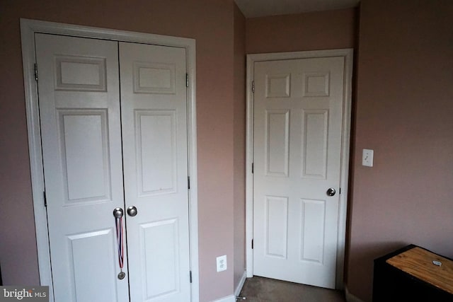 bedroom featuring a closet